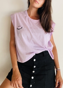 Remera Smiles lila