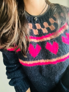 Sweater HANDMADE Filipa BLUE - tienda online