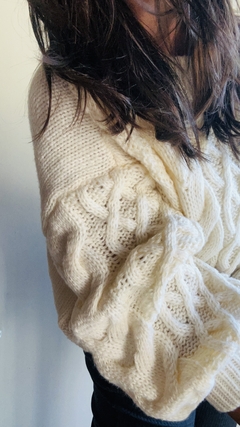 Sweater WOLF cream - REVOS