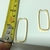 Argola de Ouro 18k Retangular 3mm - comprar online