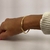 Bracelete Meia Cana em Ouro 18k – 4mm | 19cm - comprar online