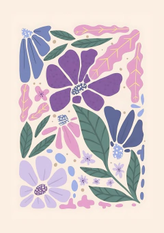 Cuaderno A4 Universitario Colección de Flores - Tienda de Lápices