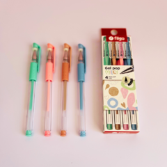 Set de Lapiceras Roller Filgo Gel Pop Milky (x4) en internet