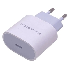 Fonte Carregador Entrada Tipo C Turbo 20w Hmaston CB-16 1 Porta Carga Ios USB C Parede Ultra Rápido Android - comprar online