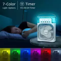 Refrigerador De Ar Ventilador Umidificador Portátil Com Led Reservatório De Água Led Usb na internet