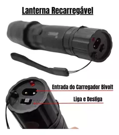 Lanterna Tática de Choque 198000w Led Defesa Pessoal - comprar online