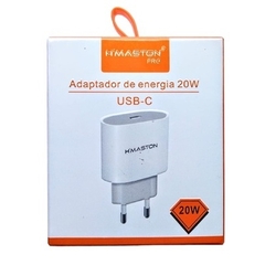 Fonte Carregador Entrada Tipo C Turbo 20w Hmaston CB-16 1 Porta Carga Ios USB C Parede Ultra Rápido Android