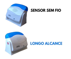 Sensor de Presença Sem Fio - Detector Movimento Anunciador Sonoro
