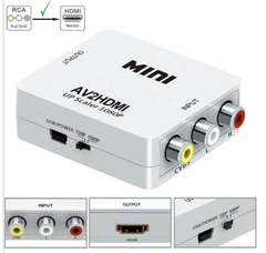 Conversor Adaptador Video Composto 3 Rca Av P/ Hdmi