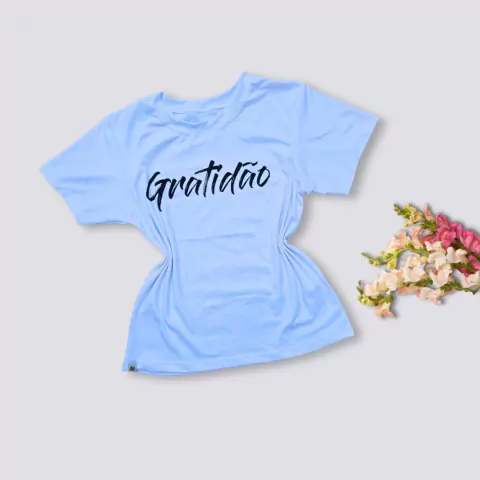 Blusa T-Shirt Feminina Manga Curta Estampa Com Frase na internet