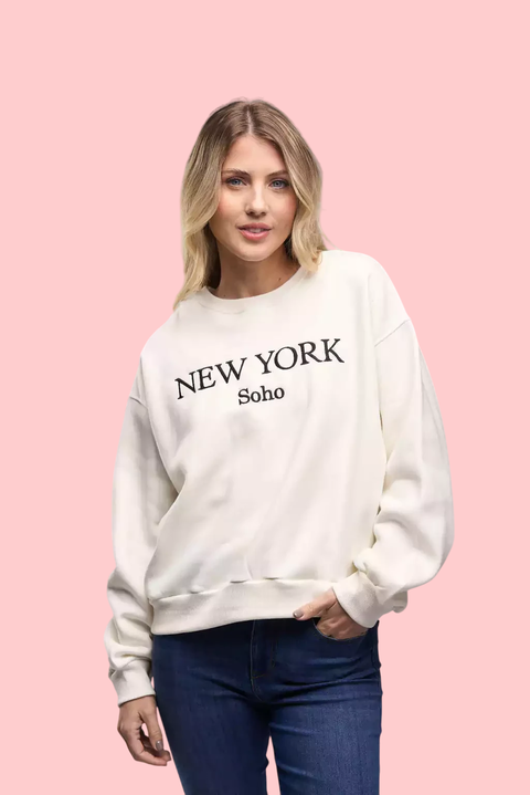BUZO NEW YORK WHITE - comprar online