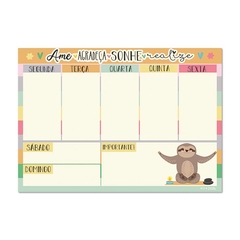 BLOCO SEMANAL PREGUICA 50 FOLHAS - comprar online