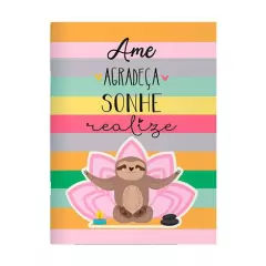 CADERNO PLANNER MENSAL 19X25 PREGUIÇA