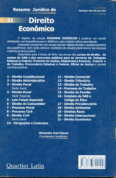 Resumo jurídico de direito econômico - Henrique Marcello dos Reis - comprar online