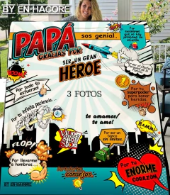 MANTAS SOFT "PAPÁ COMIC" -MEDIDA 1.20X1.50 MST - tienda online