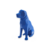 Imagem do Golden Retriever Geometrico Low Poly Decoração 3D