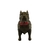 Pitbull Macho Orelha Cortada com Gravata Miniatura Decoração 3D - BR 3D