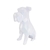 Schnauzer Sentado Miniatura Geométrico Decoração 3D - comprar online