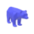 Urso Bear Wall Street Geométrico Decoração 3D Low Poly na internet