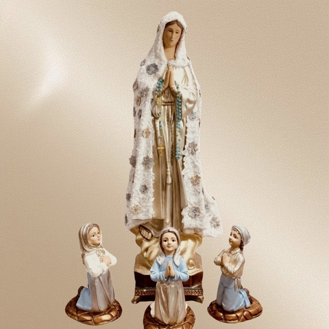 Nossa Senhora de Fátima e Pastores - 65cm