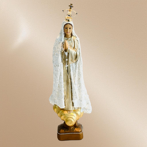 Nossa Senhora de Fátima Bordada - 40cm - comprar online