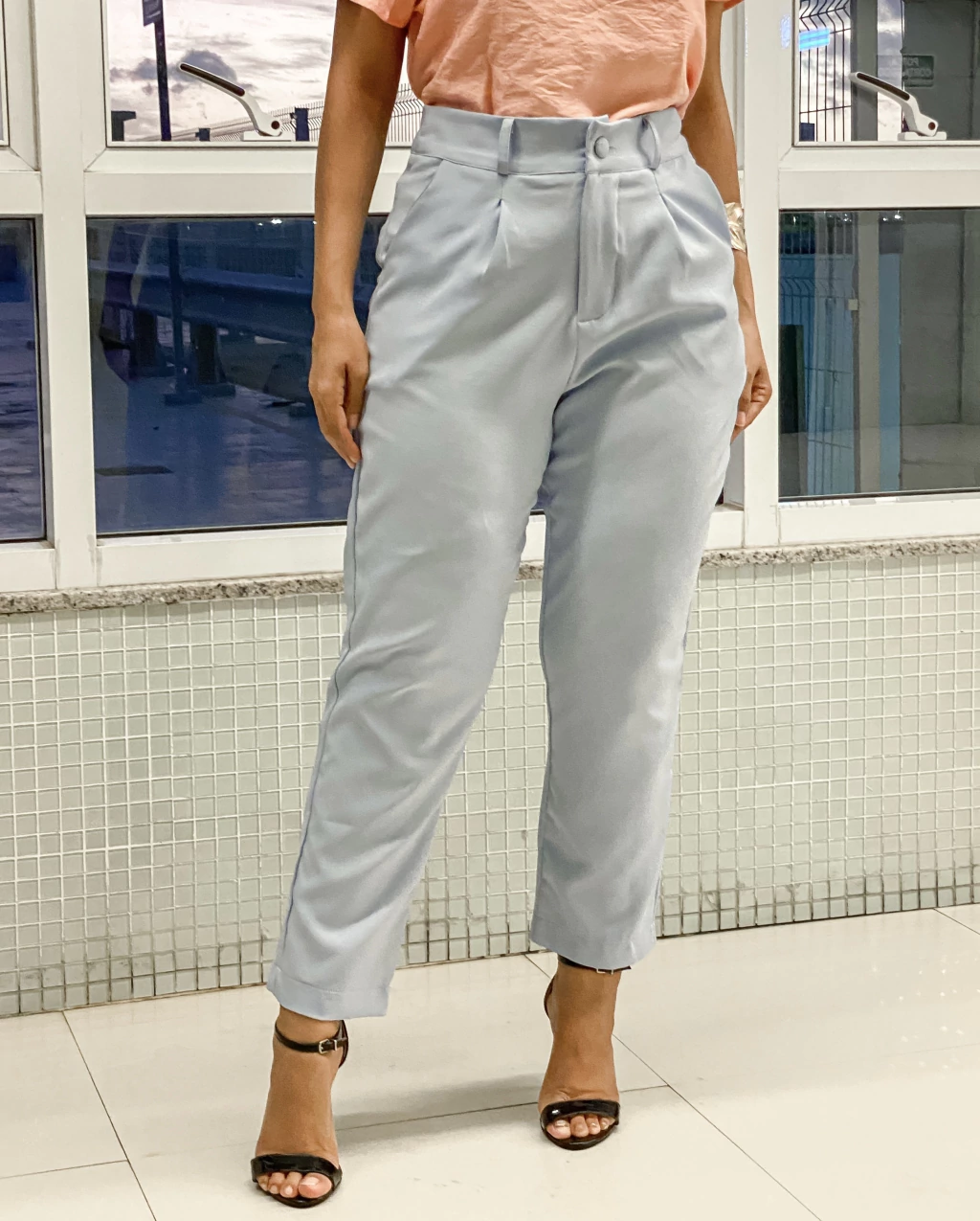 CALÇA AZUL CLARO CENOURA