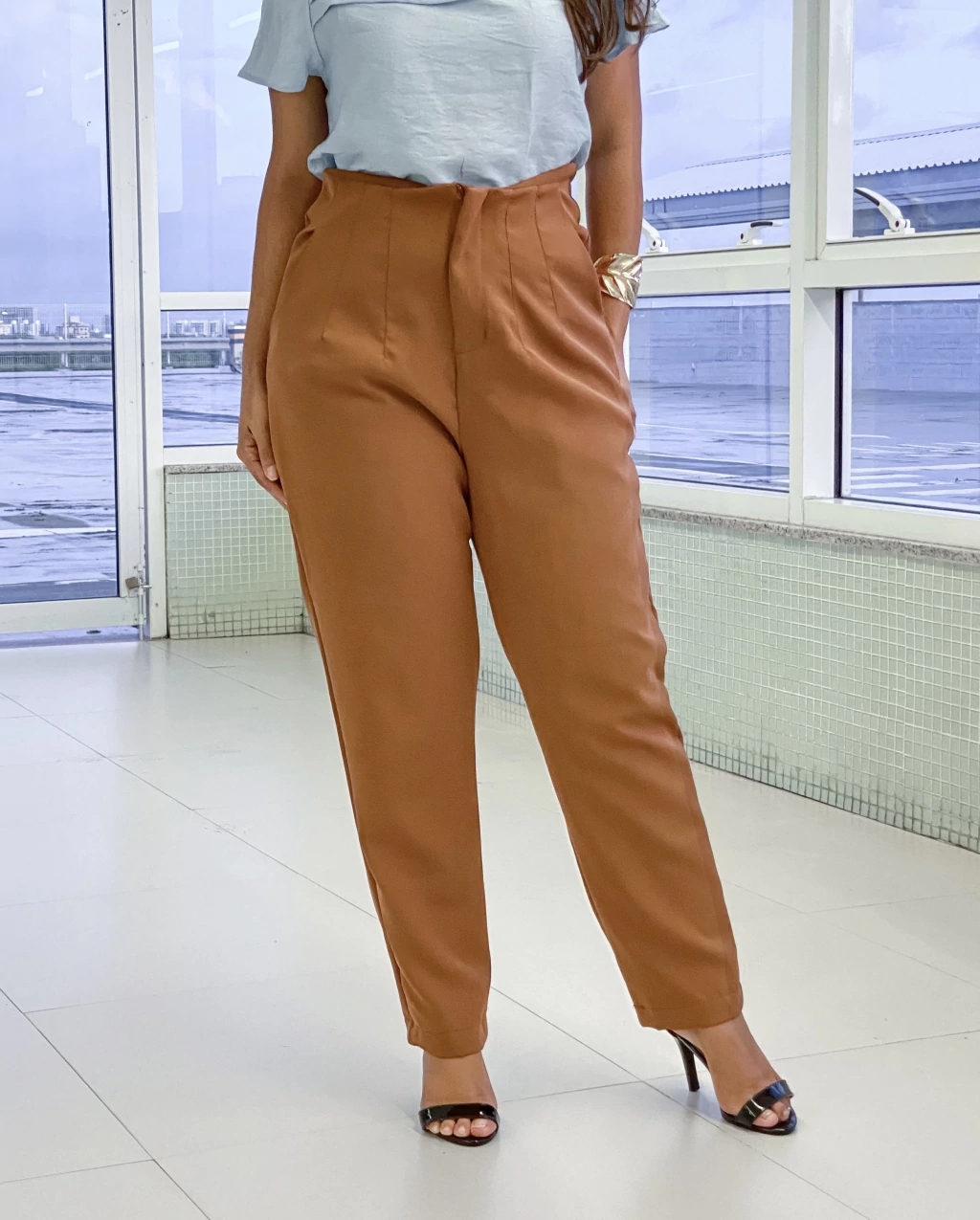 CALÇA ZARA MARROM