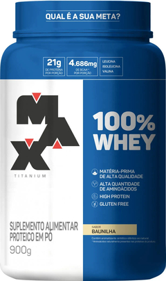 100 % Whey PROTEIN Max Titanium 900 g POTE - comprar online