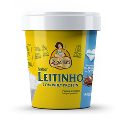 PASTA DE AMENDOIN LEITINHO COM WHEY PROTEIN 450 g LA GANEXA