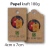 14 ETIQUETAS PAPEL KRAFT 180g 4cm x 7cm