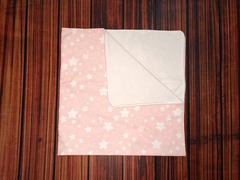 Manta doble tela ROSA ESTRELLAS - comprar online