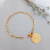 Pulseira cartie feminina com medalha de São Bento banhada a ouro 18k - 26192536 - comprar online