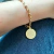 Pulseira cartie feminina com medalha de São Bento banhada a ouro 18k - 26192536 - loja online