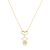 Colar com pingente de menina cravejado com microzircônias no corpinho banhado a ouro 18k - 29097029