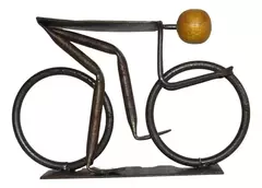 Escultura Artesanal Ciclista