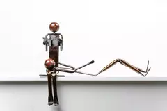 Escultura Artesanal Casal em ferro - comprar online