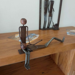 Escultura Artesanal Casal em ferro na internet
