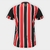 Camisa New Balance São Paulo Reserva Torcedor Feminina Listrada Preta/Vermelha - comprar online