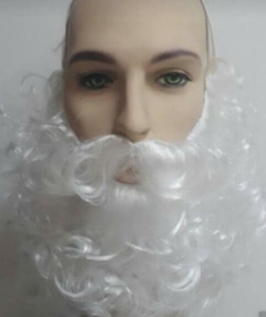 Barba e Bigode de fio sintético nacional modelo costurada no elastico