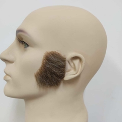 Costeleta de Cabelo Importado em microtela enraizado fio a fio
