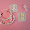 Hair clips flores de crochê (par)