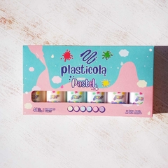 Imagen de Plasticola caja x6 | Pastel, glitter, flúo, clásico