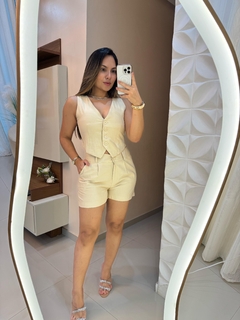 Conjunto de short e colete - loja online