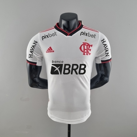 Camisa Flamengo Away Player 22/23 Todos os Patrocínios Adidas - Branco
