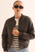 CAMPERA BOMBER PU GASTADA - Over Pull