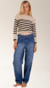 JEAN CON RECORTES AMPLIO - Over Pull