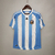 Camisa Argentina Retrô 2010 Torcedor Adidas Masculina - Branca e Azul