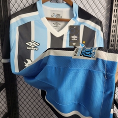 Camisa Grêmio 1 22/23 Torcedor Umbro Masculino - Azul e Preto - comprar online