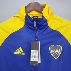 Jaqueta Corta Vento Boca Juniors 20/21 - Masculino - Azul e amarelo - Lux Esports - Camisas de Futebol