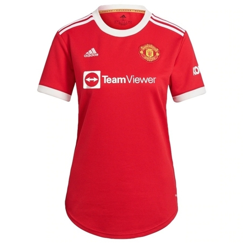 Camisa Manchester United Home 21/22 Torcedor Adidas Feminina - Vermelha
